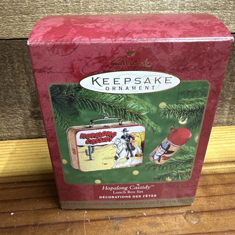 Hallmark Keepsake Ornament "Hopalong Cassidy" 2000 - 2 Ornaments In Box